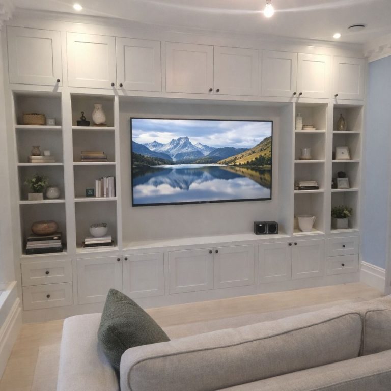 Bespoke Media Wall UK – Luxury Entertainment Unit Crafidea Bespoke A bespoke entertainment unit designed and built in the UK, featuring integrated storage, shelving and a seamless media wall finish. This lux