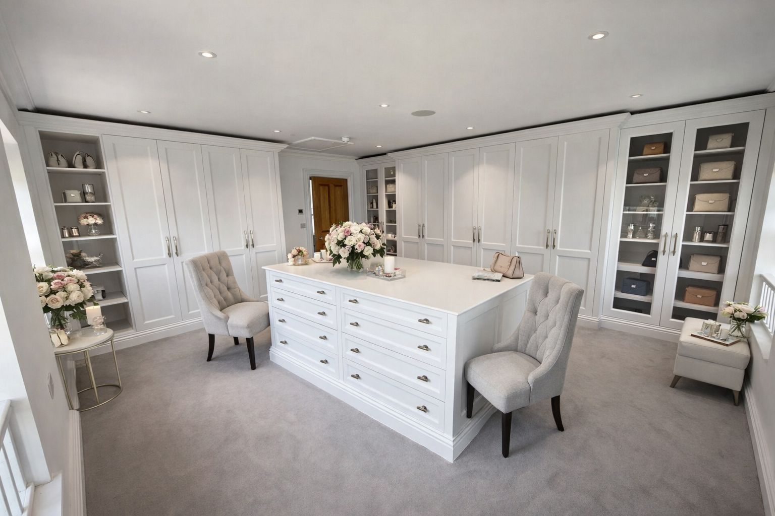Luxury Dressing Rooms Worcester ,Birmingham Luxury bespoke dressing rooms tailored to your lifestyle, featuring elegant cabinetry, integrated lighting and custom storage